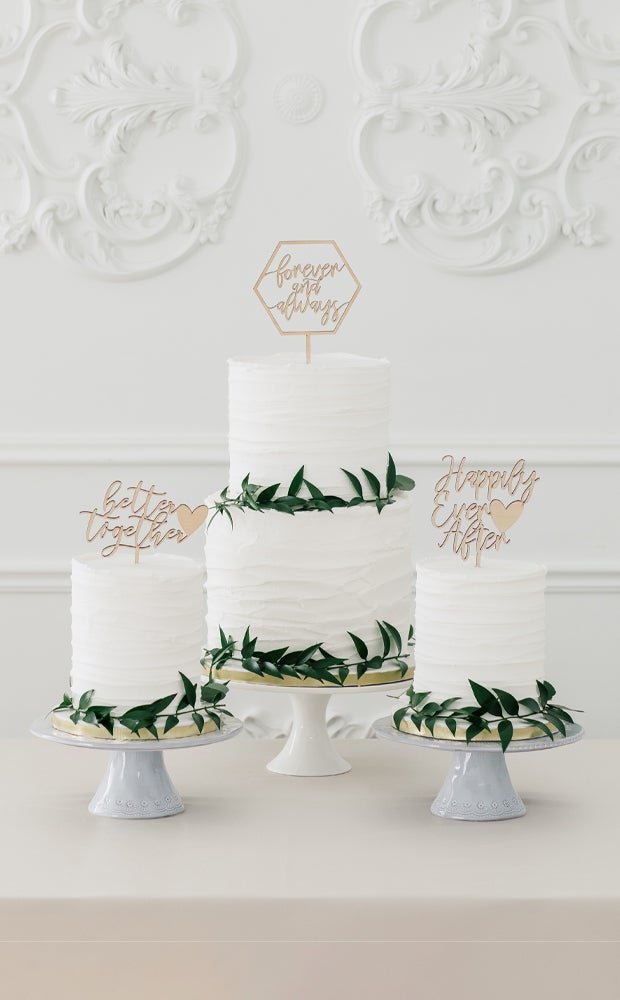 Category Slider - Rustic Wooden Cake Toppers
