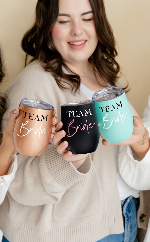 Category Slider - Stemless Wine Tumblers - For Bridesmaids
